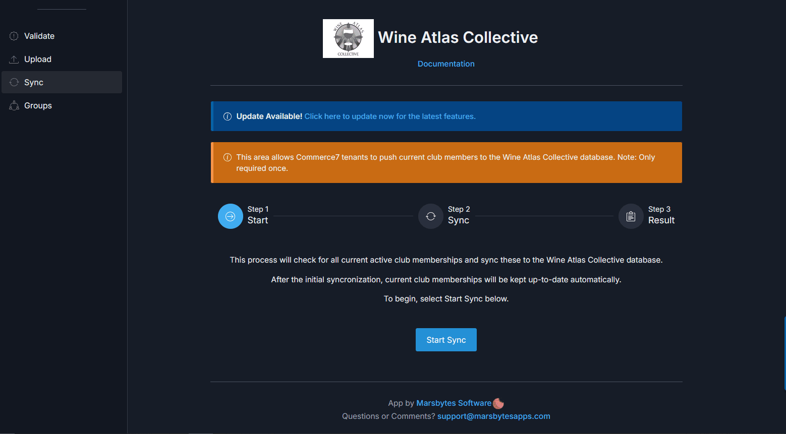 Sync club memberships